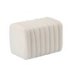 BackHome Living Декоративный Пуф 60 x 36 x 41 См, Белый, PHO3799 - Home Club, изображение 4
