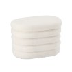 BackHome Living Декоративный Пуф 60 x 42 x 39 См, Белый, PHO3782 - Home Club