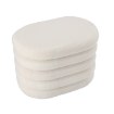 BackHome Living Декоративный Пуф 60 x 42 x 39 См, Белый, PHO3782 - Home Club, изображение 2