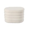 BackHome Living Декоративный Пуф 60 x 42 x 39 См, Белый, PHO3782 - Home Club, изображение 4