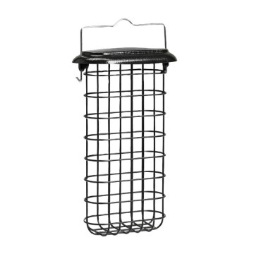 Garden Line Кормушка для птиц в форме клетки для жировых шариков/блоков, металлическая, 15,5 × 7,2 × 26 см, EDA8889 - Home Club
