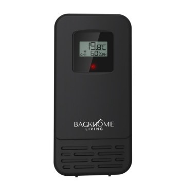BackHome Living Беспроводная Метеостанция Rcc На Батареях, 15 × 2 × 9,5 См, Черная, STP5871 - Home Club
