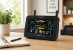 BackHome Living Многофункциональная Метеостанция Rcc С Сетевым И Аккумуляторным Питанием, 16,5 × 4,5 × 13,5 см, чёрная, STP6007 - Home Club, изображение 6