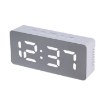 BackHome Living Дзеркальний Led-будильник з функцією термометра, 14 × 2,5 × 3,5 см, STP5857 - Home Club