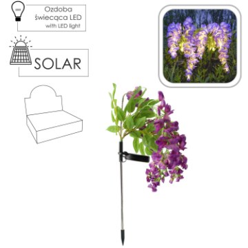 Chomik Солнечная лампа H 70 см Wisteria 40 Led теплый белый, SOL4705 - Home Club