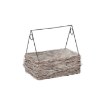 Chomik Плетеная корзина из лозы, размеры 27 x 18 x 27 см, эффект отбеливания, SIL0876 - Home Club