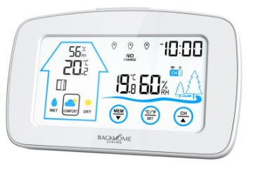 BackHome Living Беспроводная Метеостанция На Батареях, 15 × 2 × 9,5 См, Белая, STP5864 - Home Club