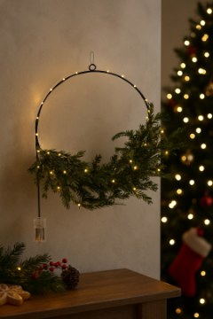 Chomik Рождественский венок 45 см с сосной Led, HIN2077 - Home Club