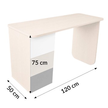 Kontrasto Bb100 Письменный стол 120x50, ясень/бежевый, DME-BIU-00002 - Home Club