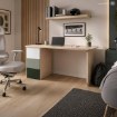 Kontrasto Bb100 Письменный стол 120x50, ясень/зеленый, DME-BIU-00001 - Home Club, изображение 10