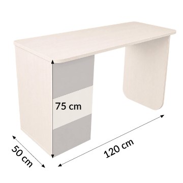 Kontrasto Bb100 Письменный стол 120x50, ясень/графит, DME-BIU-00003 - Home Club