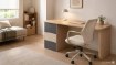Kontrasto Bb100 Письменный стол 120x50, ясень/графит, DME-BIU-00003 - Home Club, изображение 7