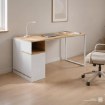 Kontrasto Bb101 Письменный стол 120x60, ясень/белый, DME-BIU-00004 - Home Club, изображение 8