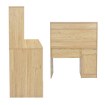 Kontrasto Bb105 Письменный стол с надставкой 110x50x135, дуб, DME-BIU-00009 - Home Club, изображение 5
