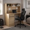 Kontrasto Bb105 Письменный стол с надставкой 110x50x135, дуб, DME-BIU-00009 - Home Club, изображение 9