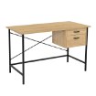Kontrasto Bb107 Письменный стол 120x60, дуб, ножки чёрного цвета, DME-BIU-00011 - Home Club