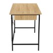 Kontrasto Bb107 Письменный стол 120x60, дуб, ножки чёрного цвета, DME-BIU-00011 - Home Club, изображение 4