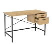 Kontrasto Bb107 Письменный стол 120x60, дуб, ножки чёрного цвета, DME-BIU-00011 - Home Club, изображение 5
