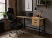 Kontrasto Bb107 Письменный стол 120x60, дуб, ножки чёрного цвета, DME-BIU-00011 - Home Club, изображение 8