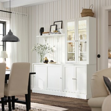 ИКЕА Комбинация с раздвижными дверями HAVSTA ХАВСТА, 395.348.36 - Home Club