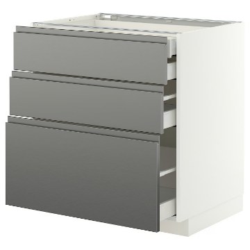 ІКЕА Підлогова шафа 3 фронт. панелі METOD МЕТОД / MAXIMERA МАКСИМЕРА, 096.278.70 - Home Club