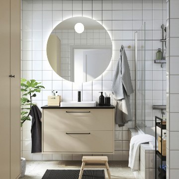 ІКЕА Умивальник і шафа з висувними ящиками HAVBÄCK / ORRSJÖN, 696.294.42 - Home Club
