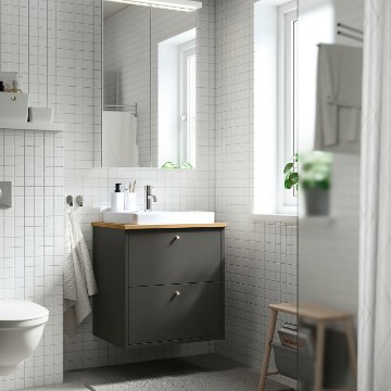ІКЕА Умивальник і шафа з висувними ящиками HAVBÄCK / ORRSJÖN, 696.293.24 - Home Club
