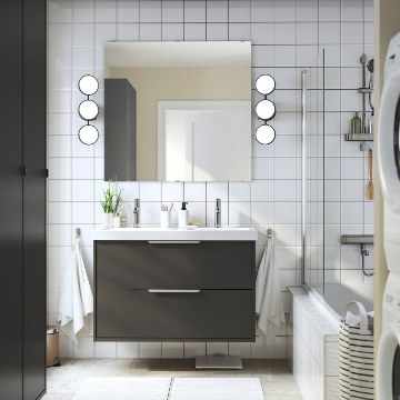 ІКЕА Умивальник і шафа з висувними ящиками HAVBÄCK / ORRSJÖN, 396.293.68 - Home Club