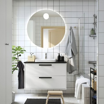 ІКЕА Умивальник і шафа з висувними ящиками HAVBÄCK / ORRSJÖN, 096.293.22 - Home Club