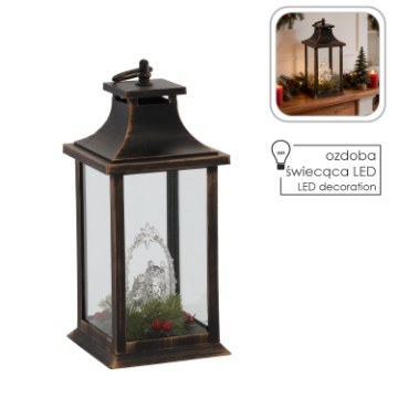 Chomik Светодиодный фонарь размером 14 × 14 × 30 см с изображением Святого Семейства, LED3331 - Home Club