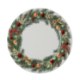 Chomik Круглая Подтарелка 33 × 33 × 1,5 См С Праздничным Венком, Белая, VEN0676 - Home Club