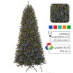 Chomik Штучна ялинка 210 см — зелена Smart Led, багатокольорова, UMI8834 - Home Club, зображення 3