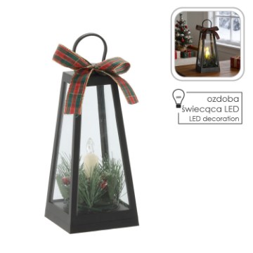 Chomik Светильник Led размером 11 × 11 × 24 см с лентой и украшением, LED3294 - Home Club