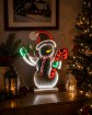 Chomik 3D-Святкова Прикраса — Сніговик З Цукровою Паличкою З Ефектом Дзеркала Infinity Led, 49,5 × 10 × 59,5 см, LUS8544 - Home Club, зображення 2