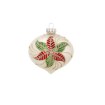 Chomik Скляна ялинкова кулька, діаметр 8 см, «Віфлеємська зірка», різноманітні візерунки, MAL1161 - Home Club, зображення 4