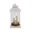 Chomik Светодиодный фонарик белого цвета, 14 × 14 × 27 см, с тремя свечами, LED3324 - Home Club, изображение 3