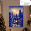 Chomik Картина На Led-Полотні — Зимовий Будинок У Лісі 40 × 60 × 3,2 См, OBL3783 - Home Club