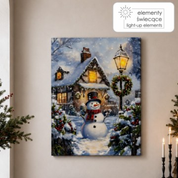 Chomik Картина На Led-Холсте — Снежник В Зимовом Пейзаже, 30 × 40 × 1,8 См, OBL3769 - Home Club