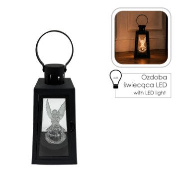 Chomik Светодиодный Фонарик Размером 10,2 × 10,2 × 20,5 См С Ангелом, LED3386 - Home Club