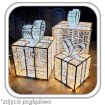 Chomik 3D-різдвяна прикраса — 3 світлодіодні подарунки розміром 1,5 / 1,2 / 0,8 м, LED6144 - Home Club