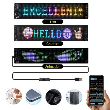 Chomik Світлодіодна панель Matrix 20 × 63 см, Usb, Bluetooth, PIX9587 - Home Club
