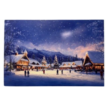 Chomik Картина На Led-Полотні — Зимове Містечко 60 × 40 × 3,2 См, OBL3776 - Home Club