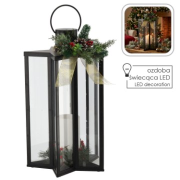 Chomik Светодиодный фонарик размером 30 × 30 × 50 см со свечой в форме звезды, LED3362 - Home Club