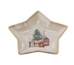 Chomik Фарфорова Тарілка 24 × 25 × 4,5 См З Зіркою «Winter Coffee», LIL6852 - Home Club, зображення 3