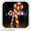 Chomik 3D-різдвяна прикраса — набір світлодіодних цукрових паличок, 2,5 м, LED6137 - Home Club, зображення 2