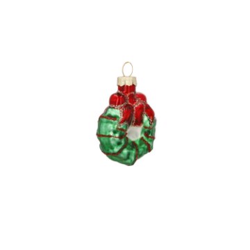 Chomik Набір із 3 скляних ялинкових прикрас — Xmas, 4–5 см, MAL1246 - Home Club