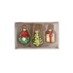 Chomik Набір із 3 скляних ялинкових прикрас — Xmas, 4–5 см, MAL1246 - Home Club, зображення 3