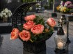 Chomik Букет Ch-08 (ширина 40 см, высота 45 см) в черной корзине в форме полумесяца, LACP2013 - Home Club, изображение 9
