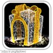 Chomik 3D-різдвяна прикраса — світлодіодний подарунок 3,5 м, LED6151 - Home Club, зображення 2