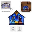 Chomik 3D-Святкова Прикраса — Віфлейм З Ефектом Дзеркала «Інфініті» З Світлодіодами, 33,5 × 8 × 28,7 См, LUS8551 - Home Club, зображення 4